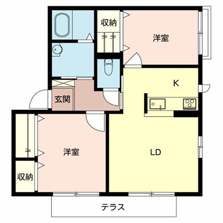 初芝駅 徒歩20分 1階の物件間取画像